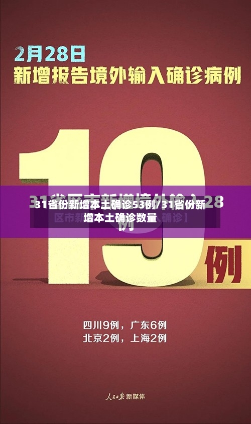 31省份新增本土确诊53例/31省份新增本土确诊数量