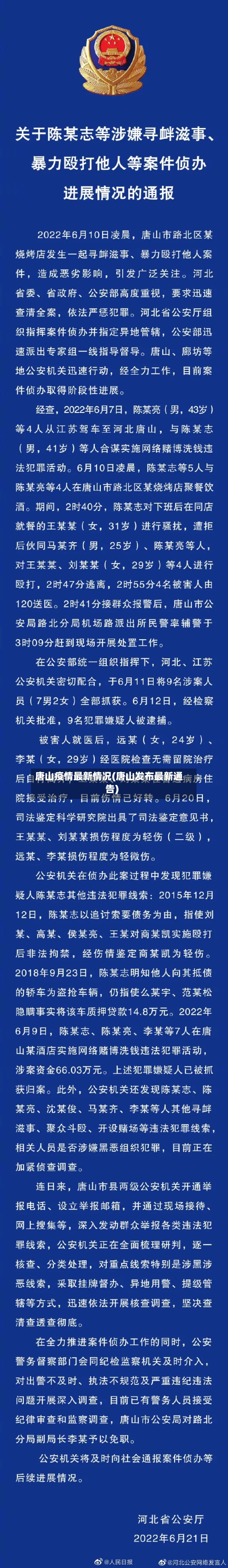 唐山疫情最新情况(唐山发布最新通告)-第3张图片