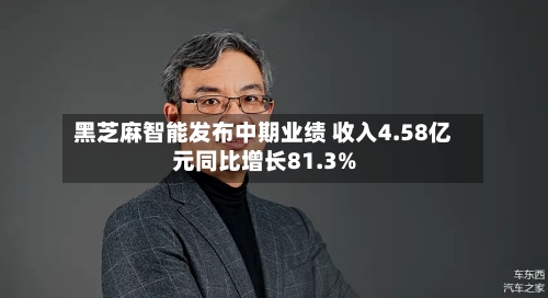 黑芝麻智能发布中期业绩 收入4.58亿元同比增长81.3%