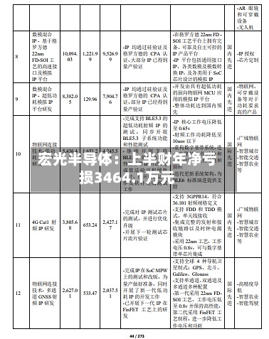 宏光半导体：上半财年净亏损3464.1万元