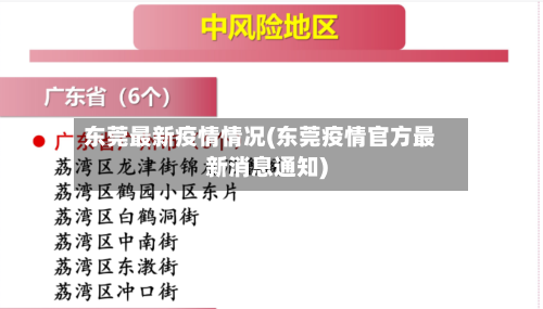 东莞最新疫情情况(东莞疫情官方最新消息通知)