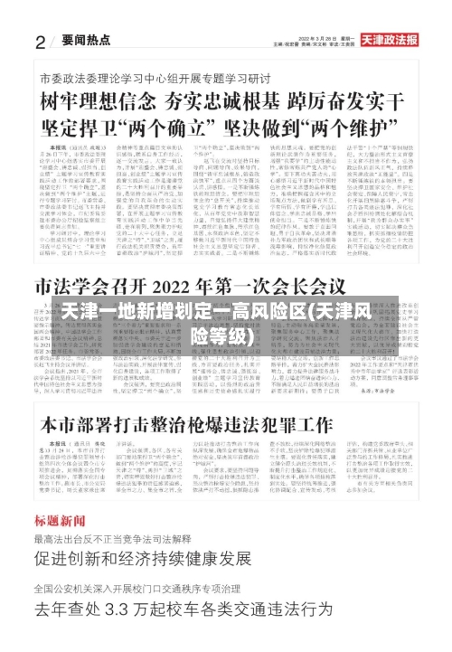 天津一地新增划定一高风险区(天津风险等级)