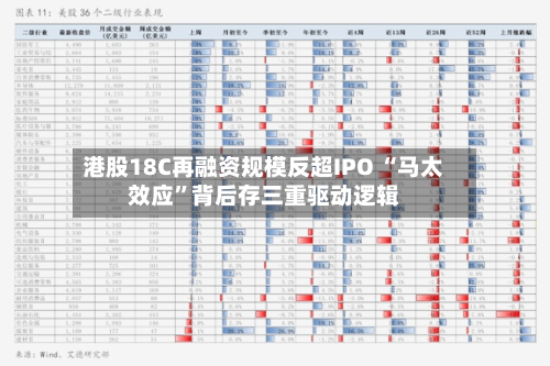 港股18C再融资规模反超IPO “马太效应”背后存三重驱动逻辑-第2张图片