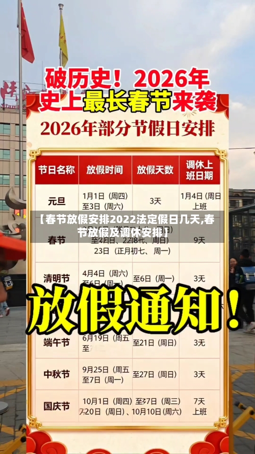 【春节放假安排2022法定假日几天,春节放假及调休安排】