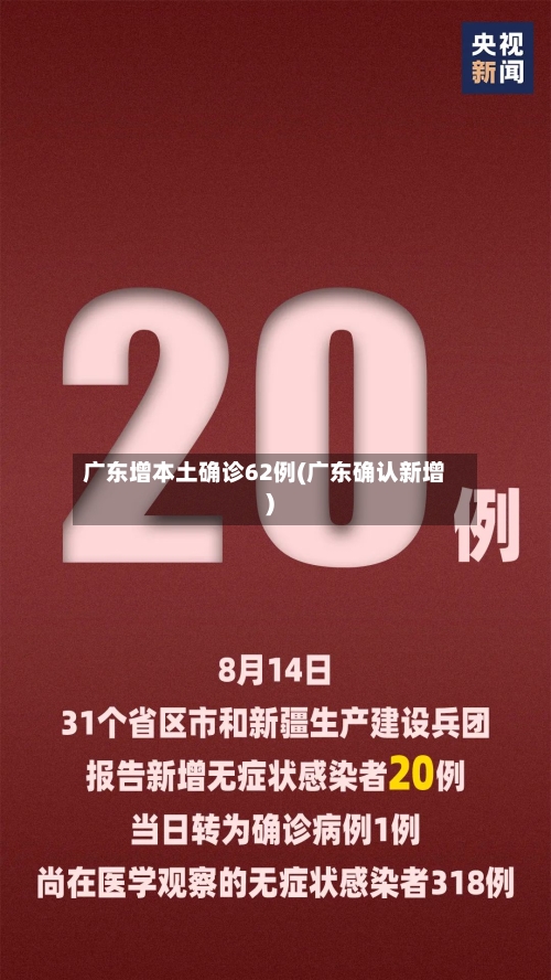 广东增本土确诊62例(广东确认新增)