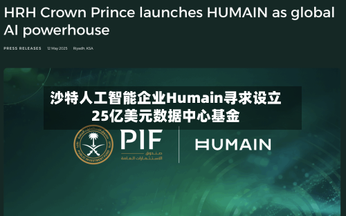 沙特人工智能企业Humain寻求设立25亿美元数据中心基金-第3张图片