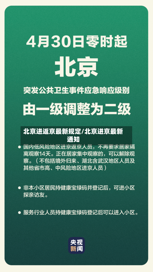 北京进返京最新规定/北京进京最新通知